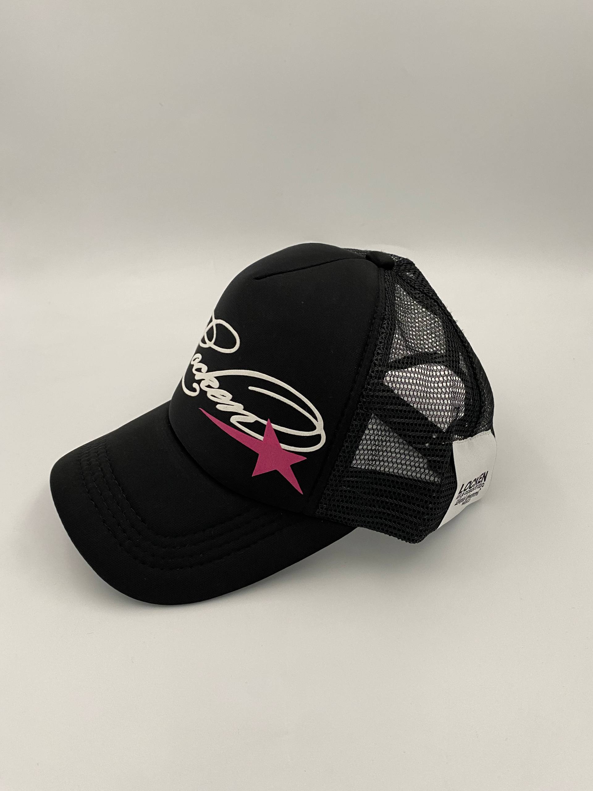 Locken Star Trucker Hat Black