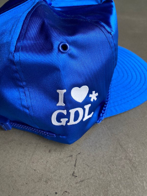 Vintage Zipper Hat Blue