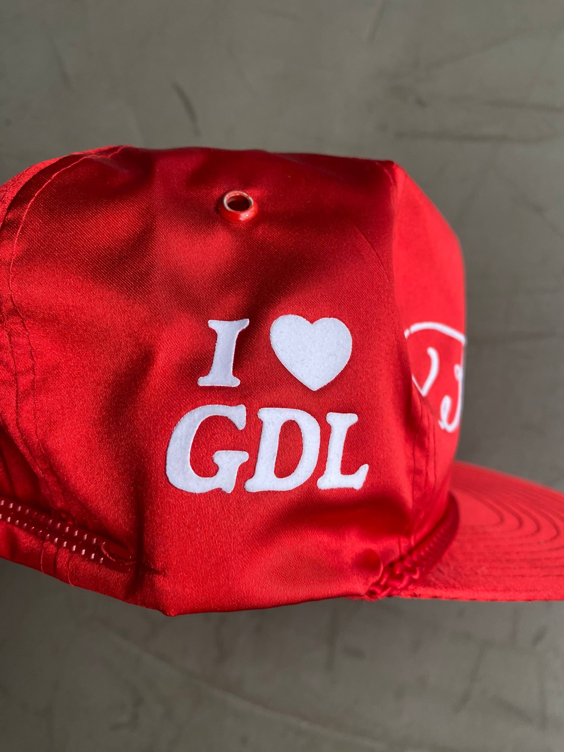 Vintage Zipper Hat Red