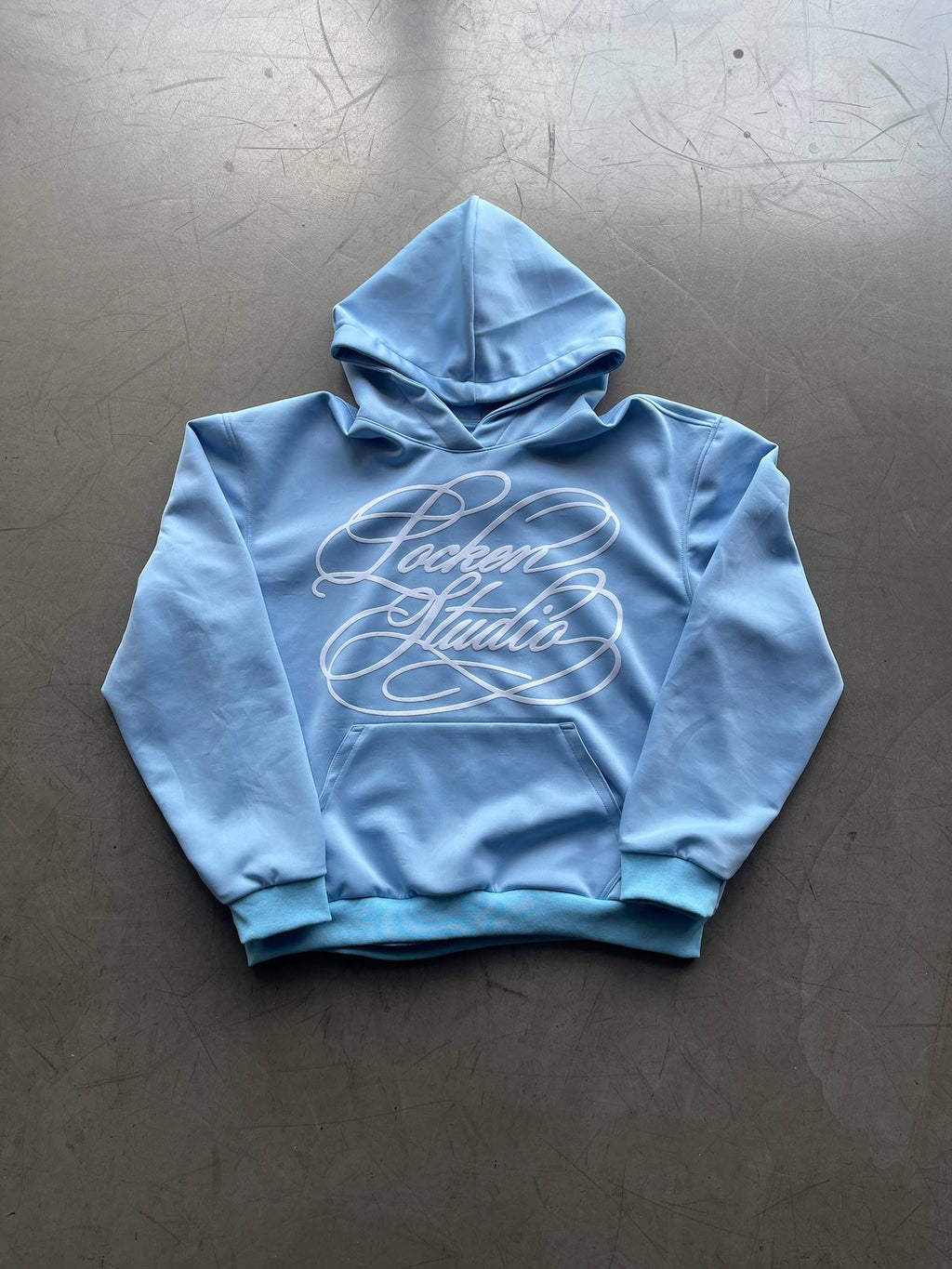 Baby Blue Hoodie - Boxy Cut