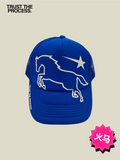 Winning Horse 赤马年 Trucker Hat Electric Blue